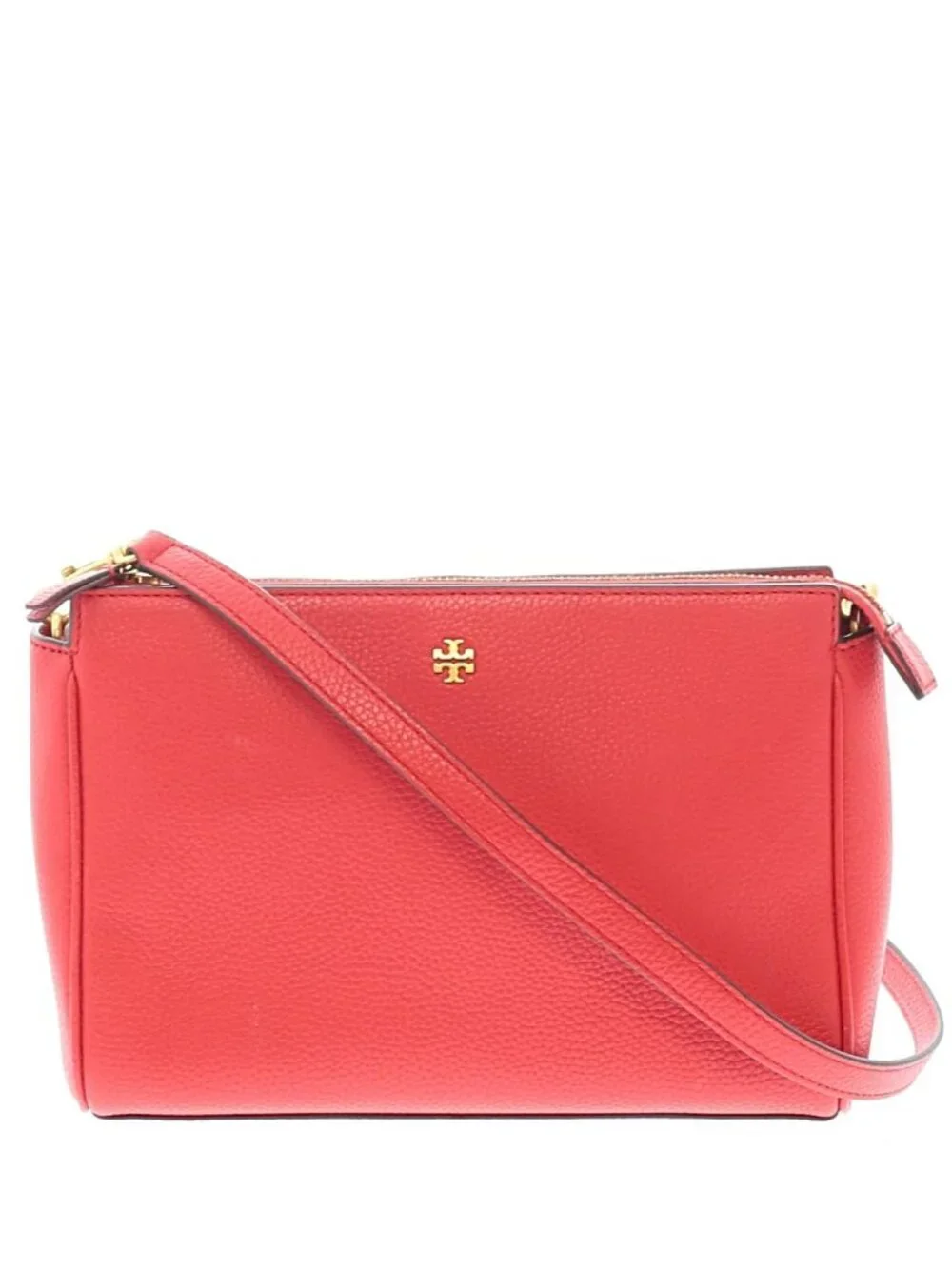 Tory Burch Blake Leather Crossbody Bag in Brilliant Red